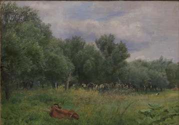 Piles in a Meadow near Nysø