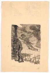 The Troll Grendel Spies Through the Window in Hjorthal