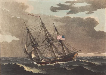 An American Ship Running Before a Gale