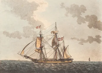 A Bark Ship Seeking Harbor
