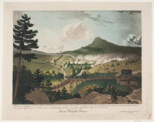 Fighting at Berbyegaard in Enningdalen, near Frederichshald, on September 12, 1808