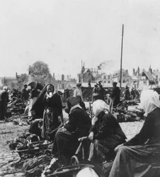 Market Women, Arras, France, World War I