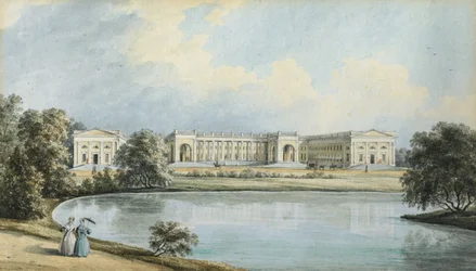 View of Alexander Palace in Tsarskoye Selo