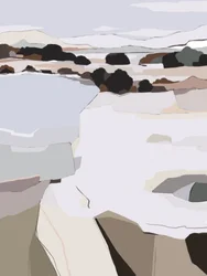 Abstract Winter Landscape