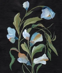 Dark Floral Study