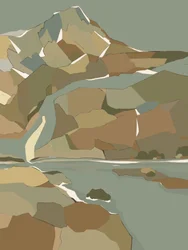 Geometric Mountain River