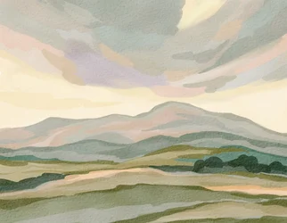 Muted Mountain Landscape