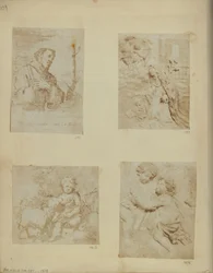 St. Francis. From a Supposedly Unique Etching by Murillo