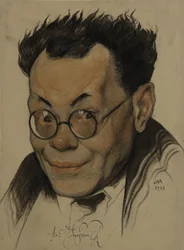 Portrait of the author Alexei M. Remizov 1877-1957, 1923