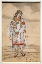 Costume design for the ballet The Rite of Spring by I. Stravinsky