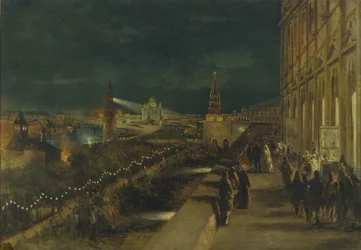 Illumination of Moscow on the occasion of the Coronation of Emperor Alexander III on 15th May 1883