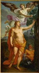 Apollo crowned by Victory