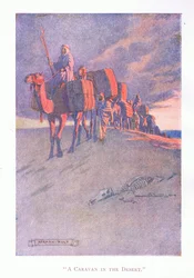 A Caravan in the Desert
