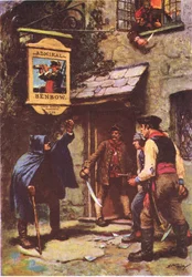 A man leaned out in the moonlight, from Treasure Island published by MacDonald 1947