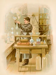 Thomas Edison in His Laboratory