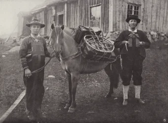 Saetersdalen Highlanders with Pack-Horse