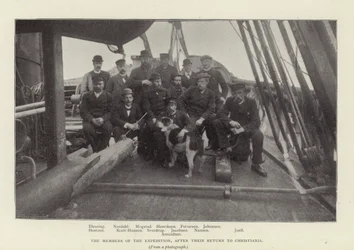 The Members of the Expedition, After Their Return to Christiania