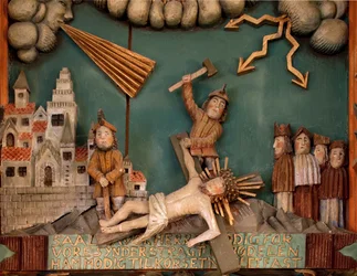Jesus Being Nailed to the Cross (detail)