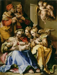 Holy Family with Saints Anne, Catherine of Alexandria, and Mary Magdalene, c.1560-9