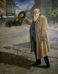 Christian Krohg at Karl Johan