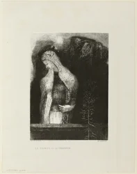 Female Saint and Thistle