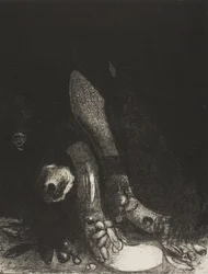 Flowers Fall and the Head of a Python Appears, Plate 5 of 24