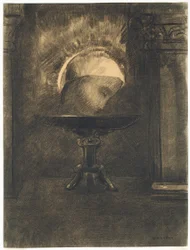 Head Wearing a Phrygian Cap, on a Salver