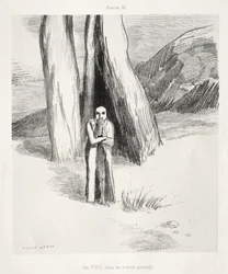 Homage to Goya: A Madman in a Dismal Landscape