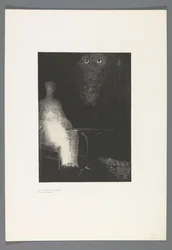I Saw the Vaporous Contour of a Human Form, The Haunted House, Illustrations for Text by Bulwer-Lytton, Translated into French by René Philipon (series title)
