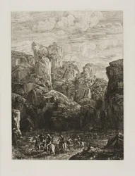 The Ford: Landscape with Horsemen