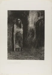 The Man was Alone in a Night Landscape, from Night
