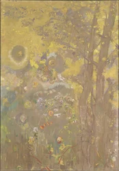 Trees on a Yellow Background, 1901
