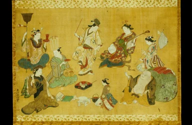 Pleasure Quarter Party as Mitate of Seven Gods of Good Luck
