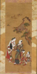 Yukihira and Two Brinemaidens at Suma