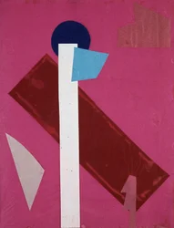 Universal War: Collage work by Olga Rozanova, January 1916