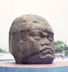 Colossal Head from San Lorenzo, Veracruz, Mexico, preclassic