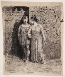 Man and Woman, Motif from Nordic Antiquity