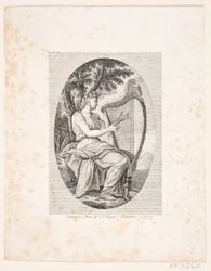 Woman Playing the Harp