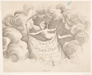 Detail of Title Vignette for: "Map of the North Sea..."
