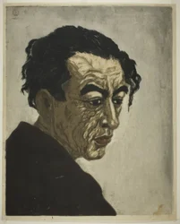 Portrait of the Poet Hagiwara Sakutaro (1886–1942), Author of "Ice Island"