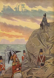 Napoleon at St Helena, Guarded by the British