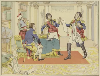 Napoleon Rewarding Marshal Lefevre by Making Him Duke of Danzig After His Capture of the City from the Prussians, 24 May 1807