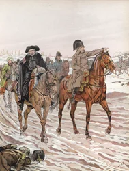 Napoleon, Riding Alongside Abbe Henriot, 1814