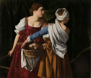 Judith and her Maidservant with the Head of Holofernes, c.1608-12