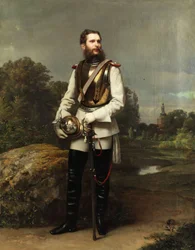 Crown Prince Friedrich Wilhelm of Prussia. Signed and dated 