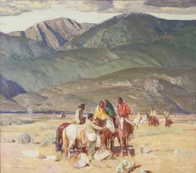 Taos Indians on the Mesa