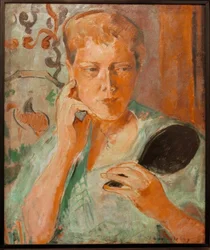Portrait of Margarethe with a Black Hand Mirror