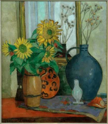 Sunflowers with Matisse Bowl
