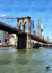 Brooklyn Bridge Reflections