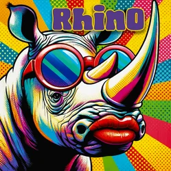 Colorful Pop Rhino